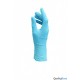 Gants latex bleu poudrés